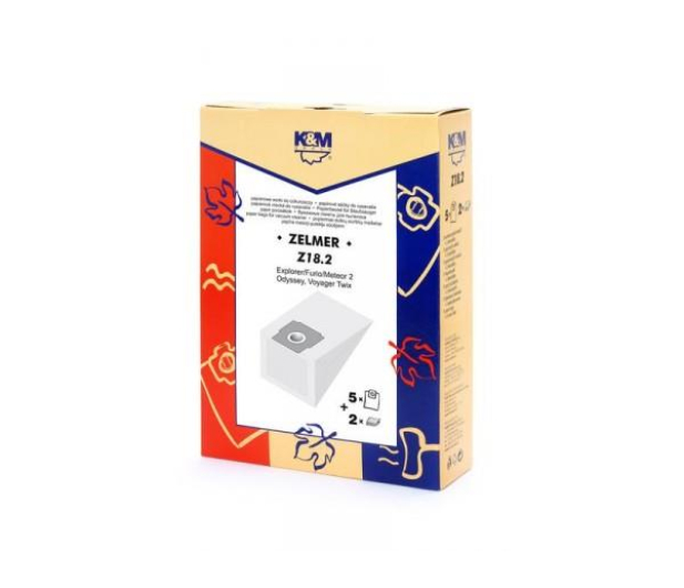 K&M Z18.2 - Worki papierowe do odkurzacza Zelmer Meteor II 5 szt. + filtry - 210085 - zdjęcie